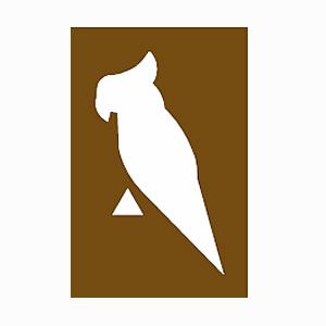 Bird garden brown sign symbol 