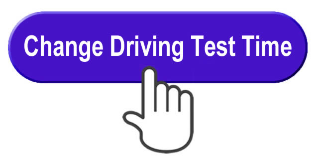 Change your driving test date or time button