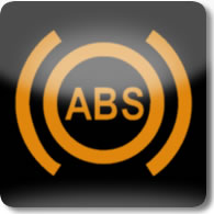 Land Rover / Range Rover / Evoque / Discovery Anti-lock Braking System (ABS) dashboard warning light