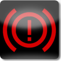 Land Rover / Range Rover / Evoque / Discovery brake (red exclamation mark) warning dashboard warning light