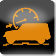 Land Rover / Range Rover / Evoque / Discovery progress control dashboard warning light