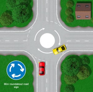 Mini roundabout