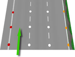 Motorway left lane theory test