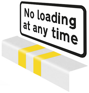 No loading at any time sign
