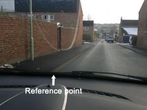 Kerb reference points to use whilst parking up